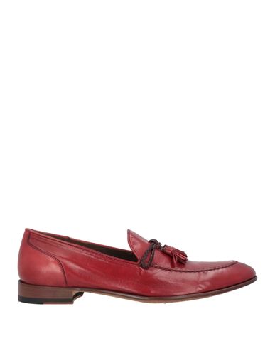 Calpierre Man Loafers Brick Red Size 11 Leather