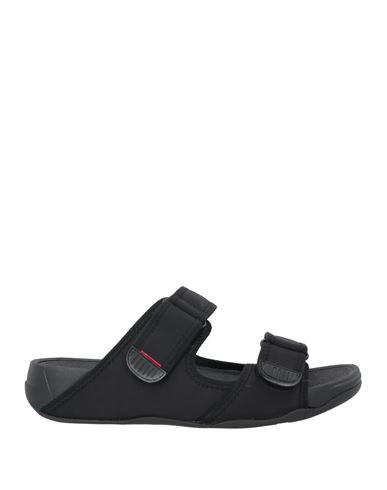 Fitflop Man Sandals Black Size 13 Textile Fibers