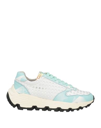 Shop Tf Sport Woman Sneakers Turquoise Size 8 Leather In Blue