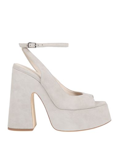 Vic Matie Vic Matiē Woman Sandals Light Grey Size 8 Leather