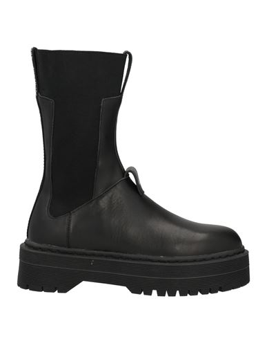 Shop Armani Exchange Woman Ankle Boots Black Size 7.5 Calfskin