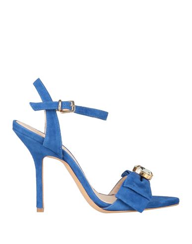 Noa Woman Sandals Bright Blue Size 10 Leather