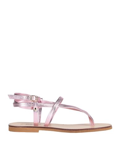 Shop J-save Woman Thong Sandal Pink Size 8 Leather