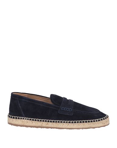Shop Gianvito Rossi Man Espadrilles Navy Blue Size 8 Leather