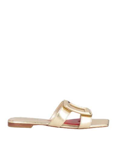 Roger Vivier Flat Sandals  Woman Color Gold In Grey