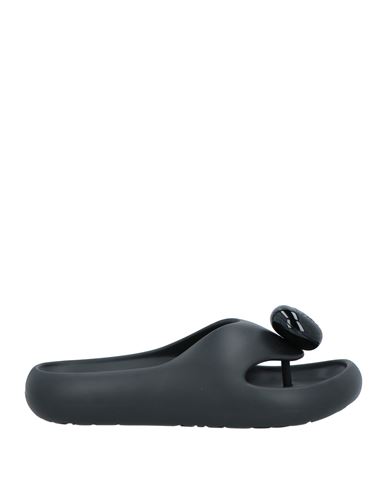 Shop Loewe Man Thong Sandal Black Size 8 Rubber