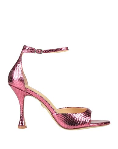 Shop Lola Cruz Woman Sandals Fuchsia Size 8 Leather In Pink