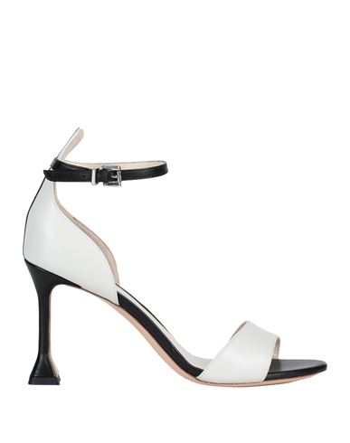 Shop Gianni Marra Woman Sandals White Size 8 Leather