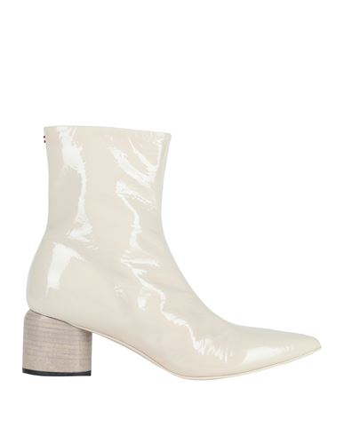 Shop Halmanera Woman Ankle Boots Ivory Size 7 Leather In White