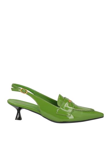 Ovye' By Cristina Lucchi Woman Pumps Green Size 11 Leather