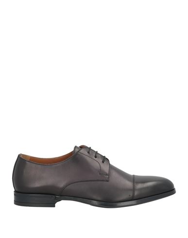 Doucal's Man Lace-up Shoes Dark Brown Size 6 Leather