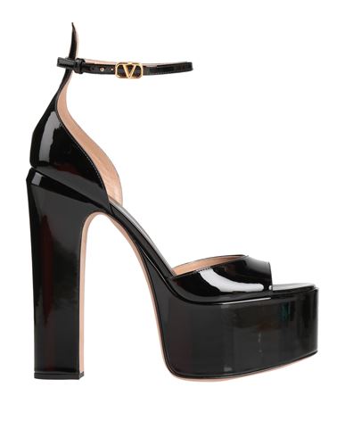 Valentino Garavani Woman Sandals Black Size 9 Leather