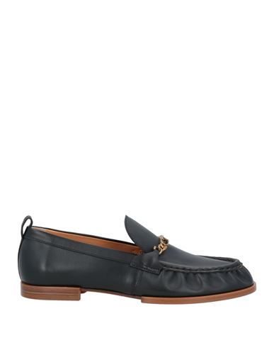 Tod's Woman Loafers Black Size 10 Leather In Black