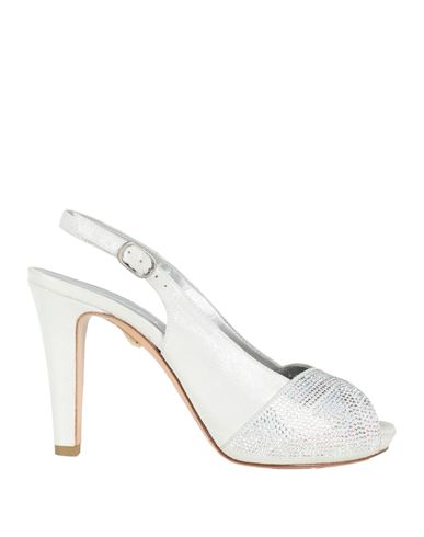 Elata Woman Sandals Ivory Size 9 Leather In White