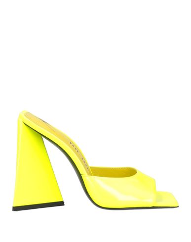 Attico The  Woman Sandals Yellow Size 8 Textile Fibers