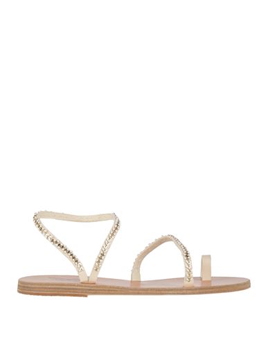 Shop Ancient Greek Sandals Woman Thong Sandal Off White Size 7 Leather