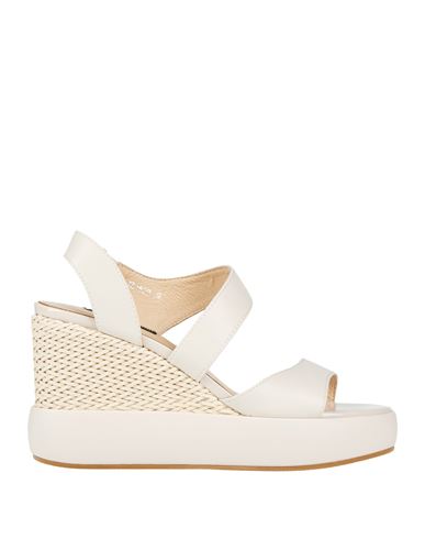 Luciano Barachini Woman Sandals Off White Size 7 Leather