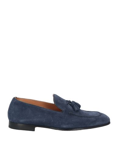 Doucal's Man Loafers Navy Size 8 Leather In Navy