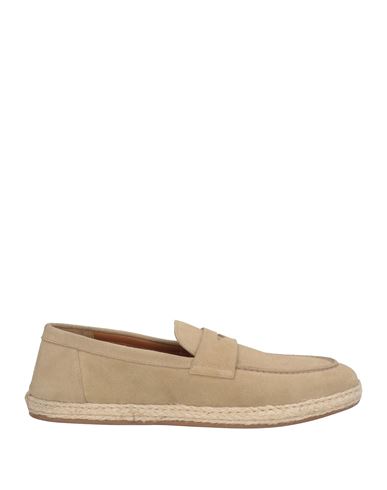 Doucal's Man Espadrilles Beige Size 9 Leather In Beige