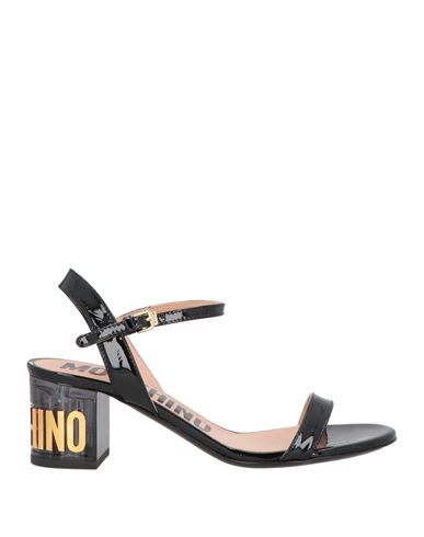 Shop Moschino Woman Sandals Black Size 8 Synthetic Fibers