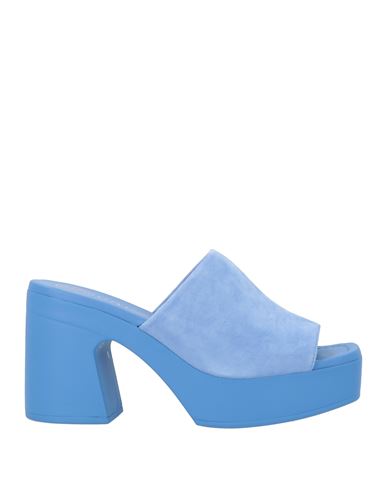 Unisa Woman Sandals Pastel Blue Size 10 Leather