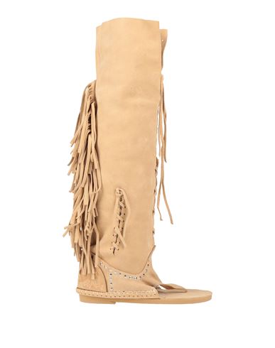 Ldir Woman Boot Beige Size 8 Leather