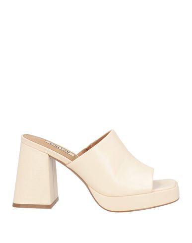 Bibi Lou Woman Sandals Cream Size 8 Leather In White