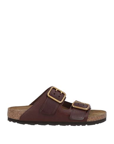Birkenstock Arizona Soft Footbed Leather Sandal In Brown