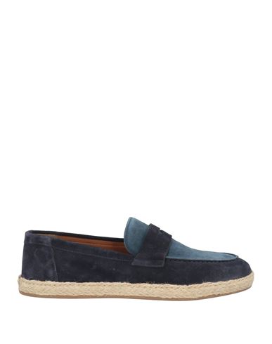 Doucal's Man Loafers Navy Size 9 Leather In Navy