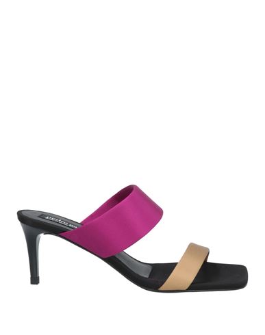 Pedro Garcia Pedro García Woman Sandals Fuchsia Size 7 Textile Fibers In Pink