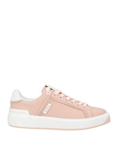 Balmain Woman Sneakers Blush Size 10 Leather In Pink