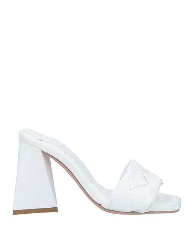 Shop G.p. Per Noy Bologna G. P. Per Noy Bologna Woman Sandals White Size 7 Leather