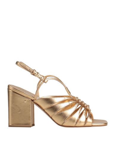 Shop Laurence Dacade Woman Sandals Gold Size 10 Calfskin