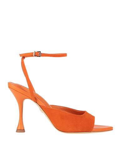 Shop Lola Cruz Woman Sandals Orange Size 7 Leather