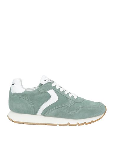 VOILE BLANCHE VOILE BLANCHE WOMAN SNEAKERS SAGE GREEN SIZE 8 LEATHER, CALFSKIN 