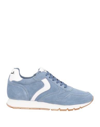 Voile Blanche Woman Sneakers Light Blue Size 8 Leather, Calfskin
