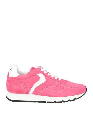 VOILE BLANCHE VOILE BLANCHE WOMAN SNEAKERS FUCHSIA SIZE 8 LEATHER, CALFSKIN 