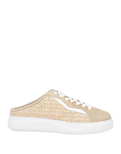 Voile Blanche Woman Sneakers Sand Size 7 Leather, Textile Fibers In Beige