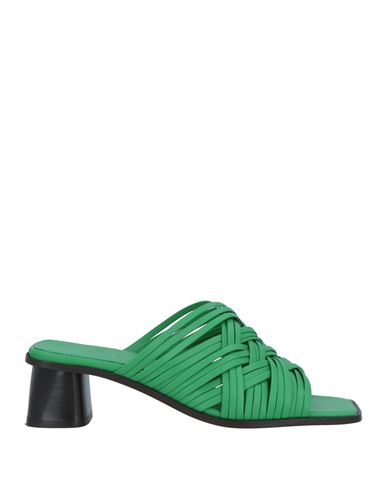 Thera's Woman Sandals Green Size 8 Leather