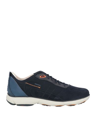 Geox Man Sneakers Navy Blue Size 8 Leather