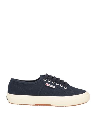 Superga Man Sneakers Navy Blue Size 8 Cotton