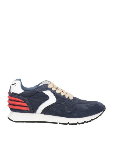 Voile Blanche Man Sneakers Navy Blue Size 7 Leather, Textile Fibers