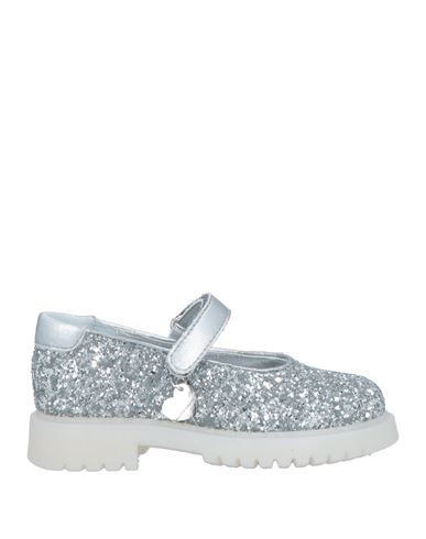 Shop Monnalisa Toddler Girl Ballet Flats Silver Size 10c Polyurethane, Cotton, Acrylic