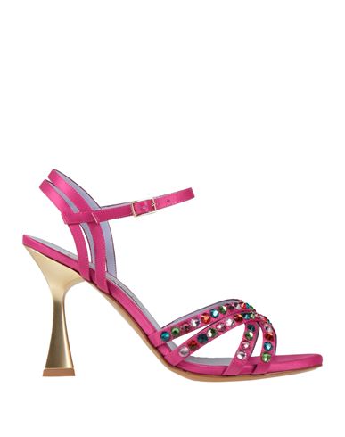 Albano Woman Sandals Fuchsia Size 10 Textile Fibers In Pink