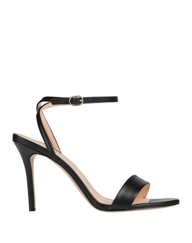 Marc Ellis Woman Sandals Black Size 10 Leather In Black
