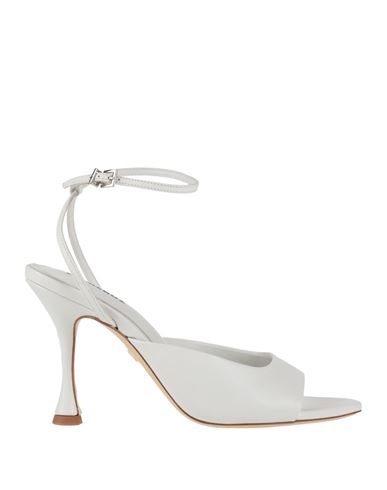 Lola Cruz Woman Sandals White Size 10 Leather In White