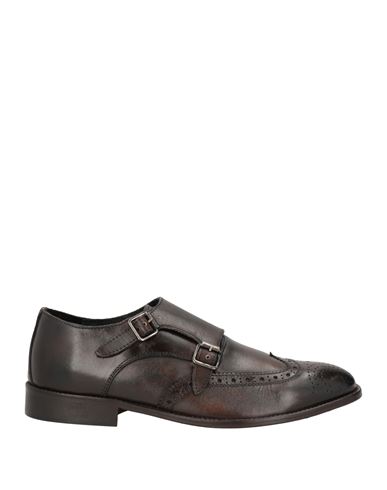 Grey Daniele Alessandrini Man Loafers Dark Brown Size 12 Leather