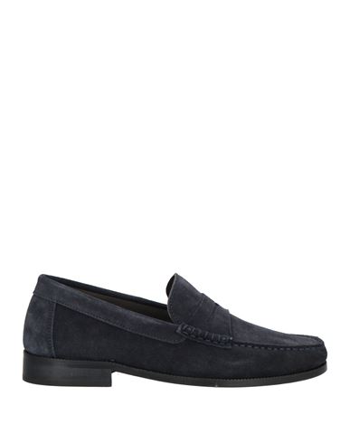Grey Daniele Alessandrini Man Loafers Midnight Blue Size 12 Leather