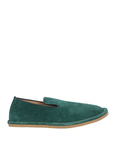 Dries Van Noten Man Loafers Dark Green Size 11 Leather