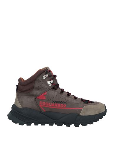 Dsquared2 Man Sneakers Khaki Size 8 Calfskin, Technical Fibers, Textile Fibers In Beige